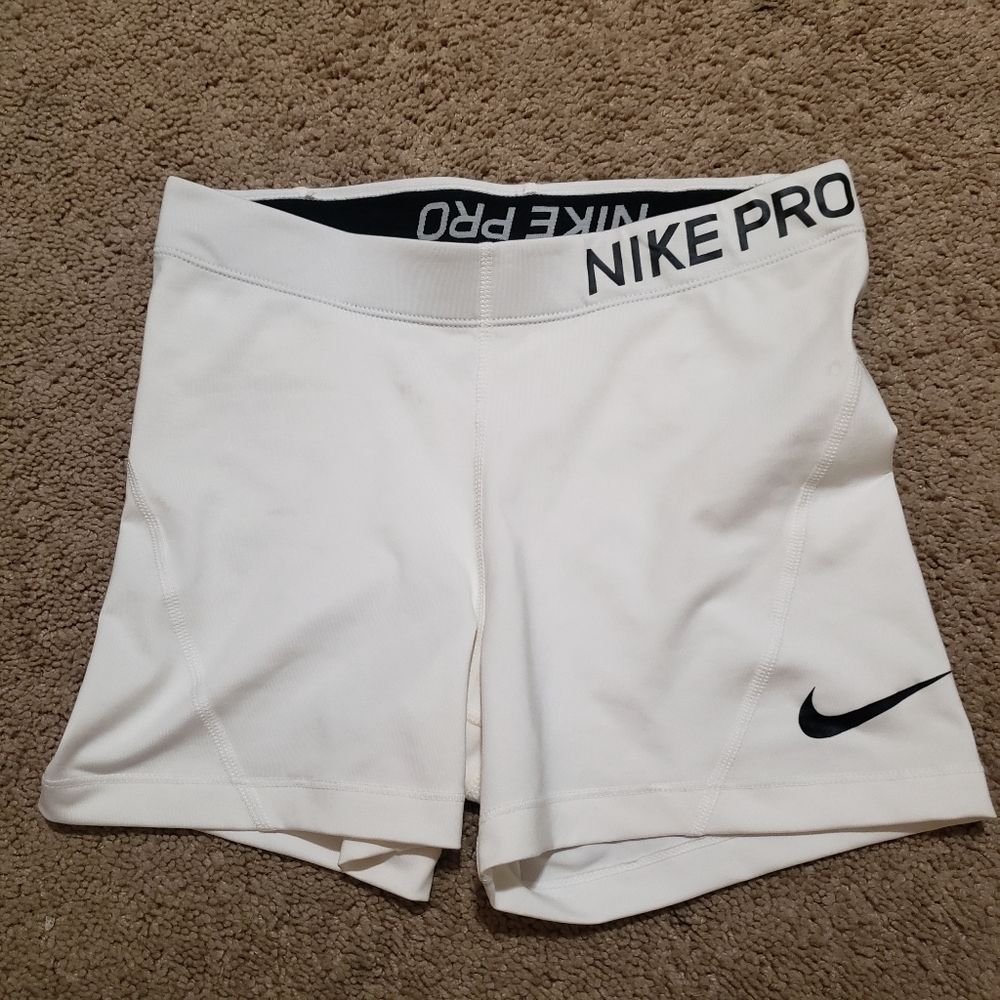 White Nike Pros